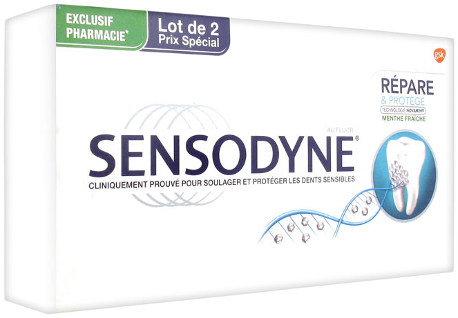Sensodyne répare et protège lot de 2 x 75 ml