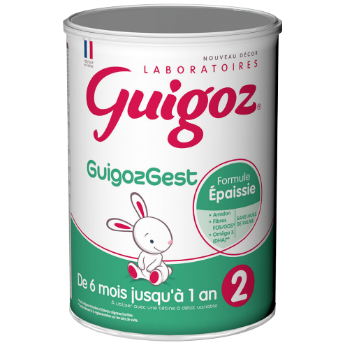 Guigoz Gest 2 Formule Épaissie Lait Infantile 800g Lait en poudre à la formule épaissie, à partir de 6 mois